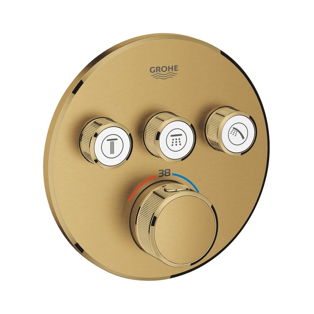 Grohe Grohtherm SmartControl Thermostat mit 3 Absperrventilen cool sunrise gebürstet 29... GROHE-29121GN0 4005176493195 (Abb. 1)