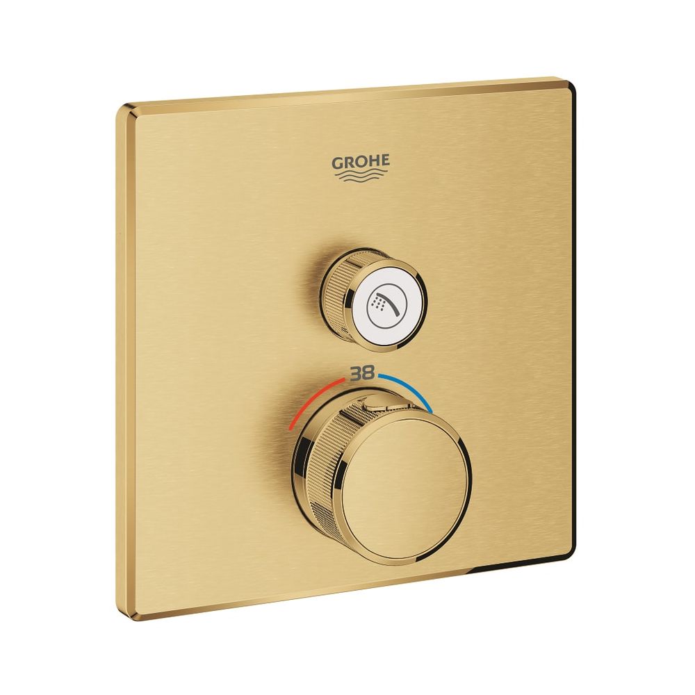 Grohe Grohtherm SmartControl Thermostat mit 1 Absperrventil cool sunrise gebürstet 2912... GROHE-29123GN0 4005176558122 (Abb. 1)