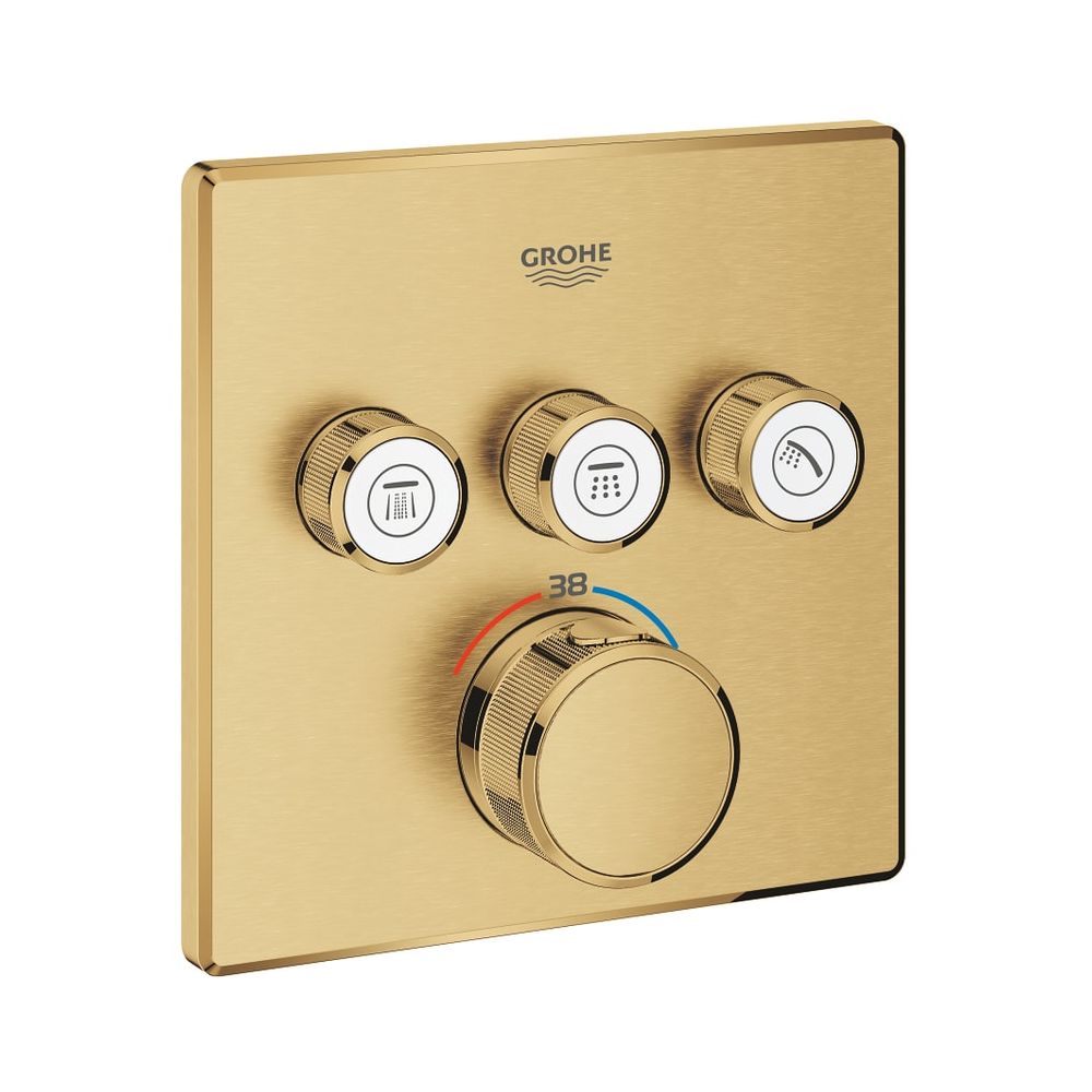 Grohe Grohtherm SmartControl Thermostat mit 3 Absperrventilen cool sunrise gebürstet 29... GROHE-29126GN0 4005176558368 (Abb. 1)