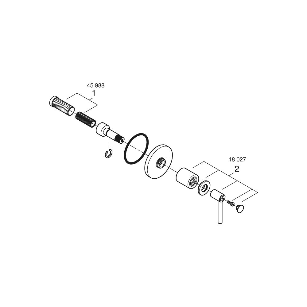 Grohe Atrio Unterputz-Ventil-Oberbau Warm Sunset, mit Hebelgriff für UP-Ventile 35028 o... GROHE-29397DA0 4005176754135 (Abb. 5)