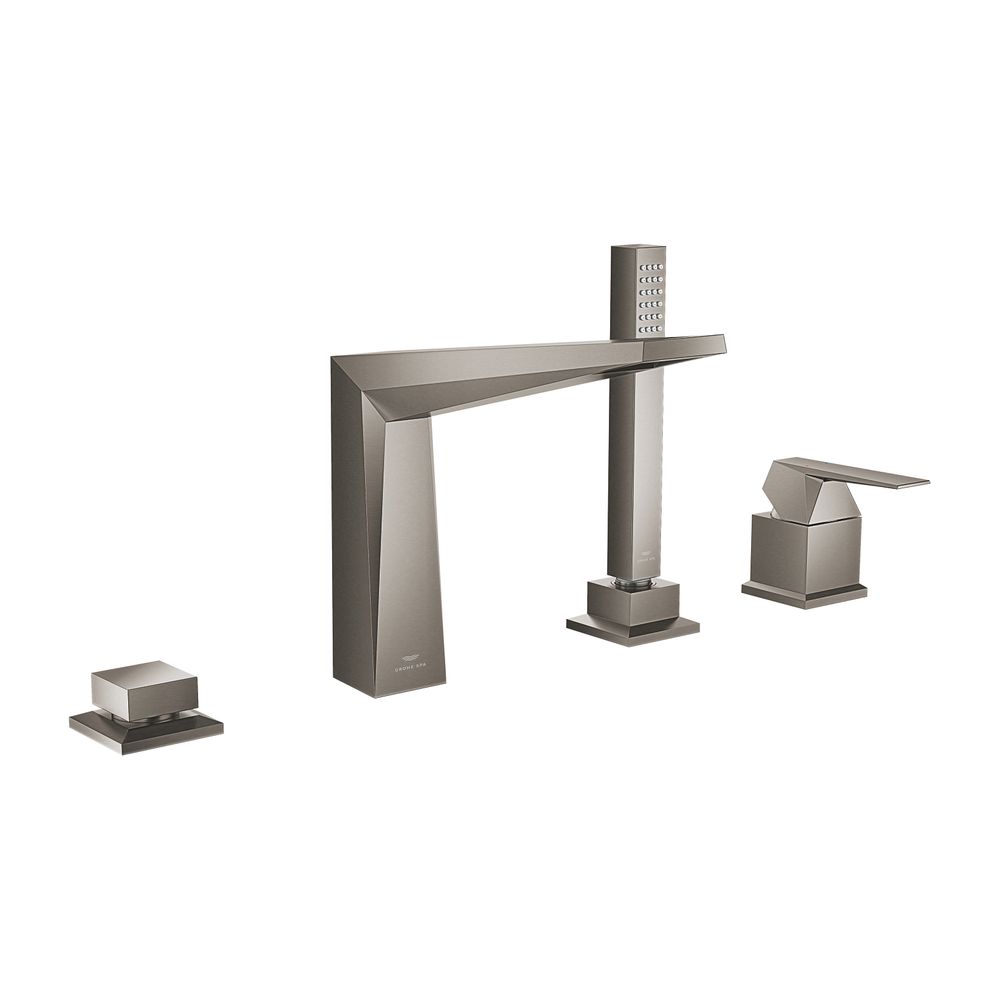 Grohe Allure Brilliant 4-Loch-Einhand-Wannenkombination Hard Graphite gebürstet... GROHE-29405AL0 4005176760112 (Abb. 1)