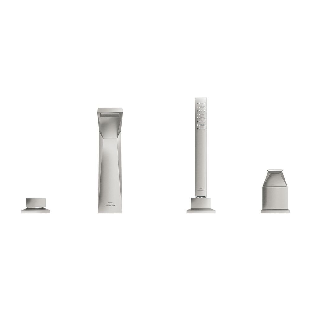 Grohe Allure Brilliant 4-Loch-Einhand-Wannenkombination Supersteel... GROHE-29405DC0 4005176760129 (Abb. 2)
