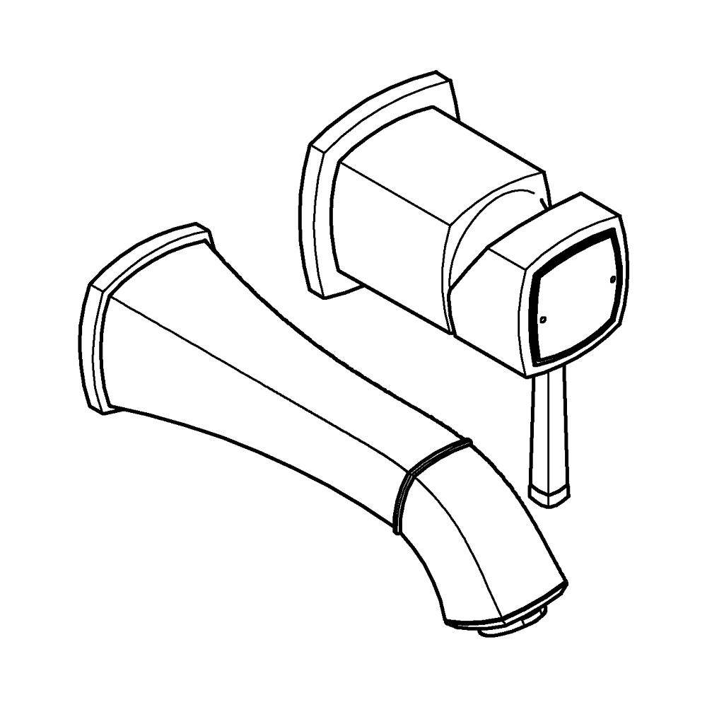 Grohe Grandera 2-Loch-Waschtischbatterie, Wandmontage, Ausladung 177mm, Chrom, Fertigmo... GROHE-29416000 4005176757778 (Abb. 3)