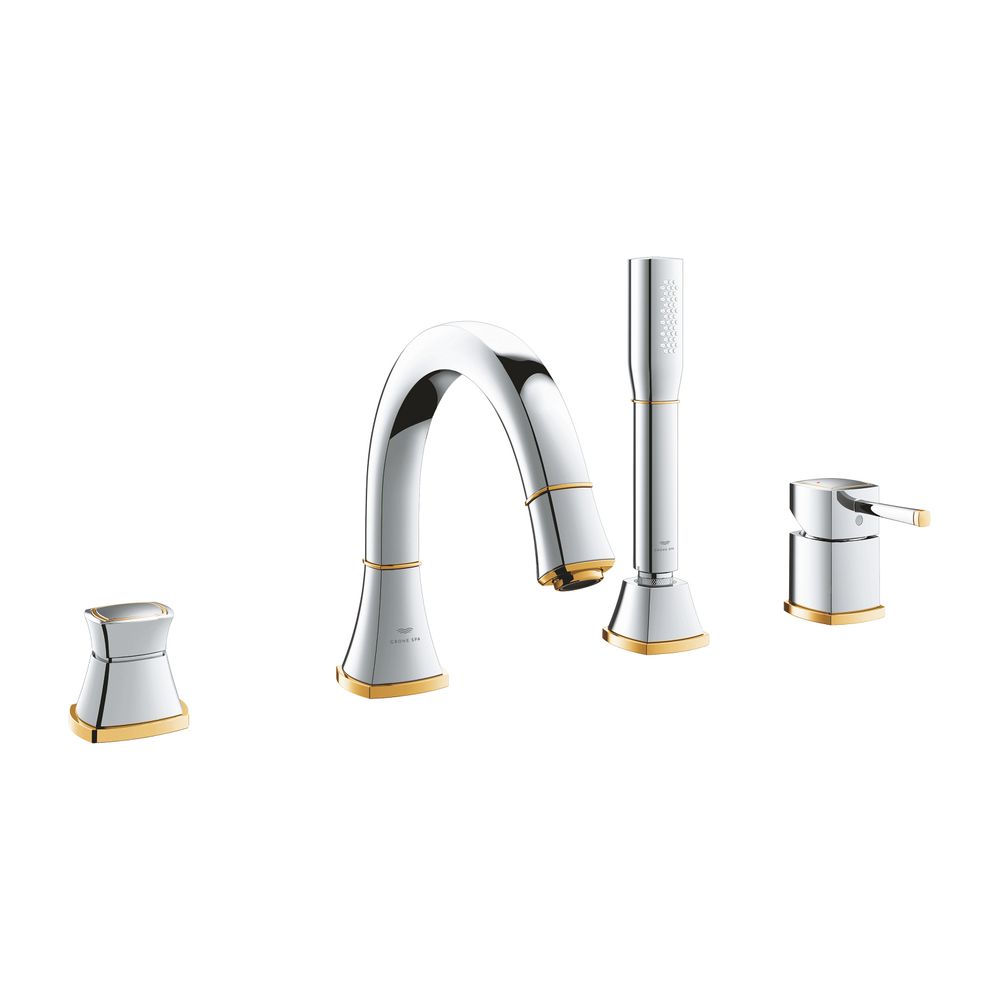 Grohe Grandera 4-Loch-Wannenkombination Chrom/Gold... GROHE-29418IG0 4005176757853 (Abb. 1)