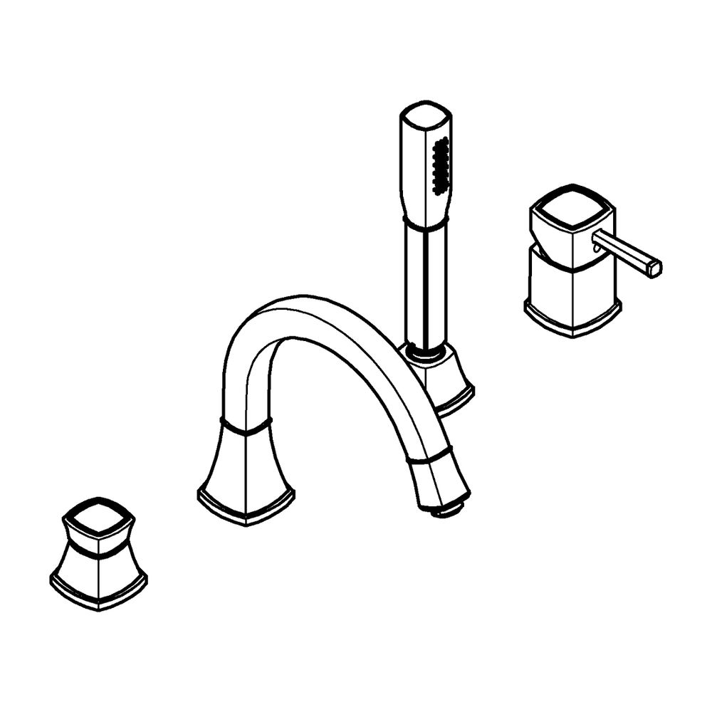 Grohe Grandera 4-Loch-Wannenkombination Chrom/Gold... GROHE-29418IG0 4005176757853 (Abb. 3)