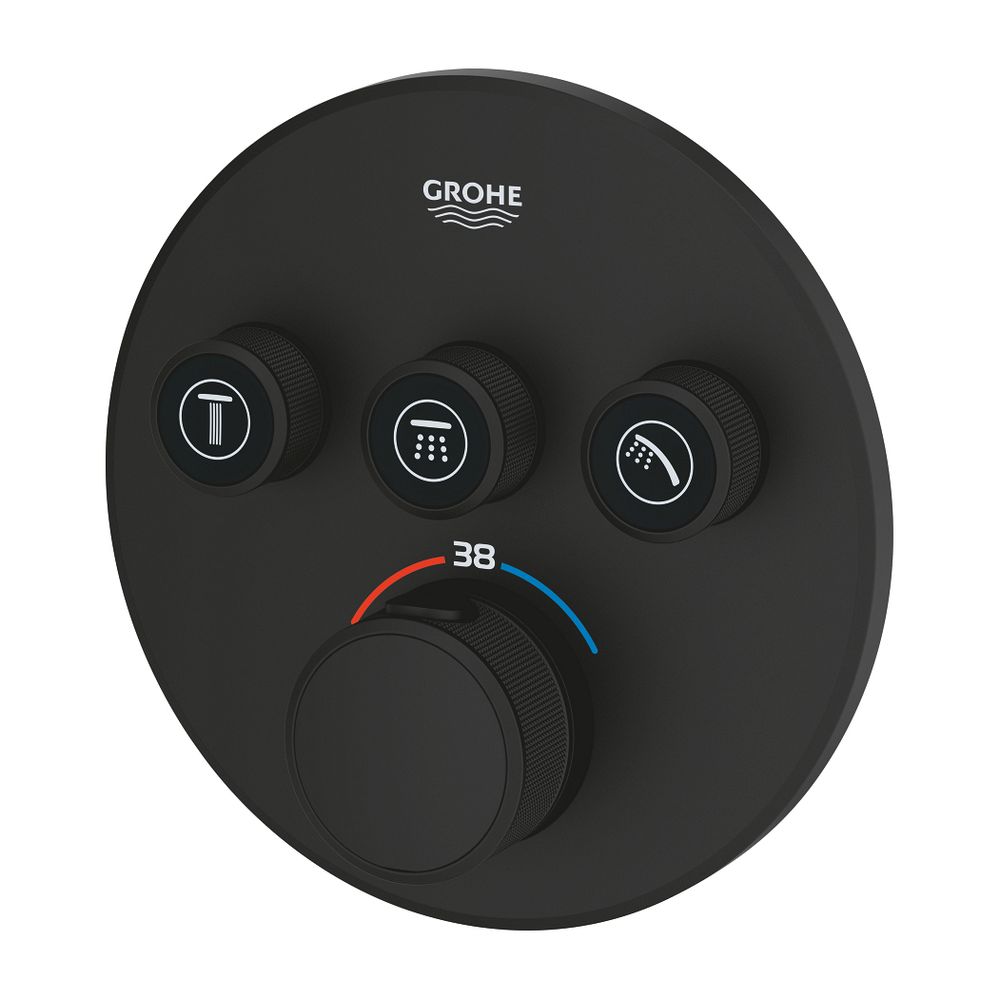 Grohe Thermostat Grohtherm SmartControl, 3 Absperrventile, Fertigmontageset für Rapido ... GROHE-29508KF0 4005176782541 (Abb. 3)