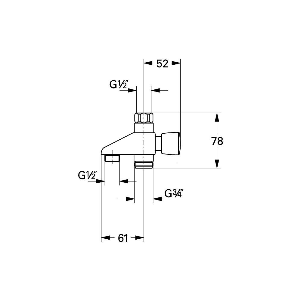 Grohe Umstellung zur Montage auf Armaturen, Chrom... GROHE-29736000 4005176043604 (Abb. 2)