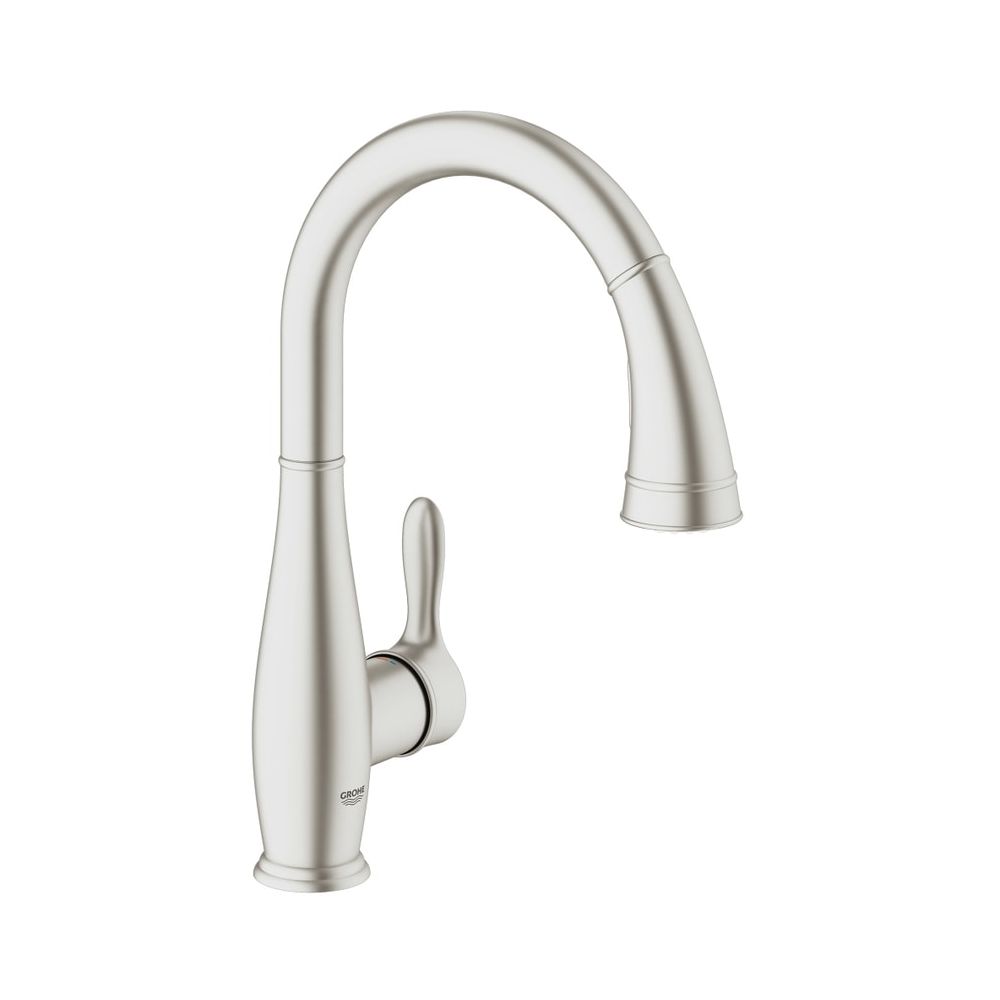 Grohe Parkfield Einhand-Spültischbatterie 1/2" supersteel 30215DC1... GROHE-30215DC1 4005176409073 (Abb. 1)