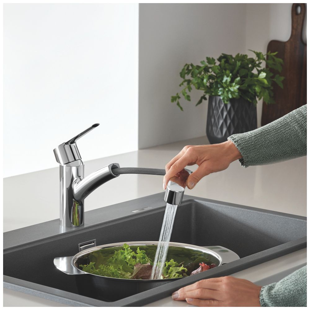 Grohe Start Einhand-Spültischbatterie 1/2", niedriger Auslauf mit herausziehbarer Dual-... GROHE-30531001 4005176728082 (Abb. 3)
