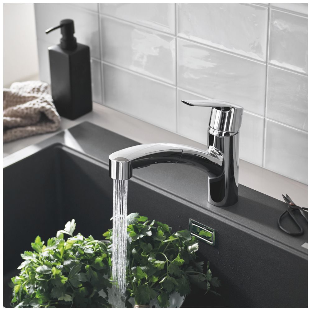Grohe Start Einhand-Spültischbatterie 1/2", niedriger Auslauf mit herausziehbarer Dual-... GROHE-30531001 4005176728082 (Abb. 2)