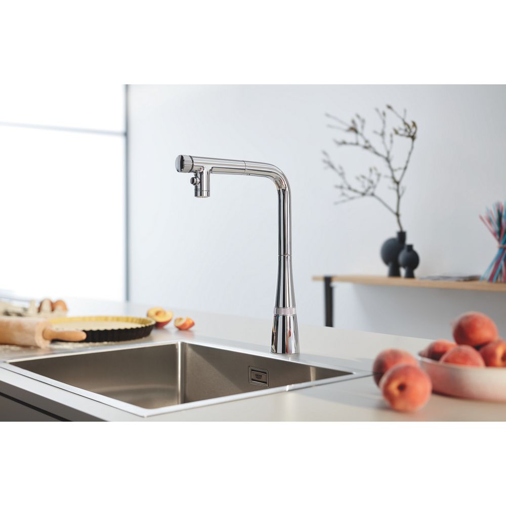 Grohe Spültischbatterie Zedra SmartControl Dual Spülbrause, Supersteel... GROHE-31886DC0 4005176745737 (Abb. 2)