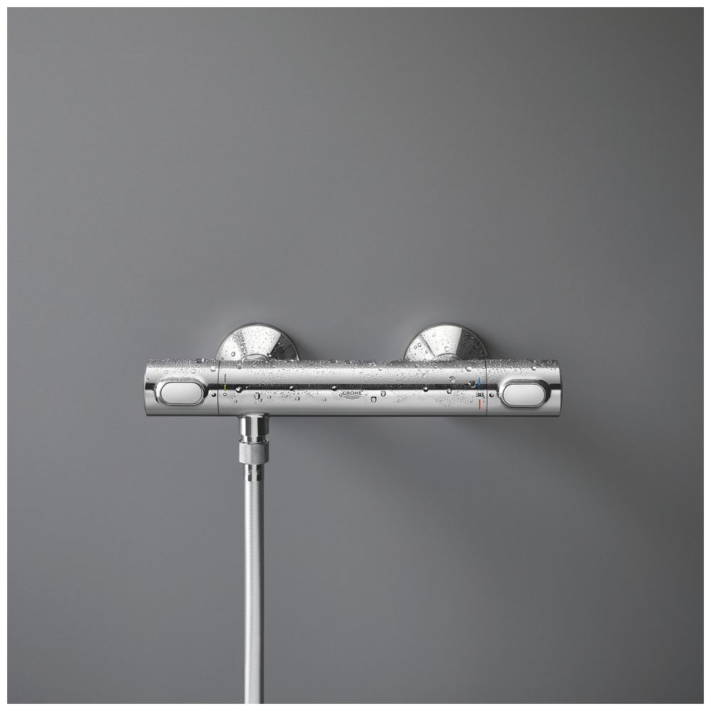 Grohe Precision Flow Thermostat-Brausebatterie 1/2", QuickFix, Chrom, 34840000... GROHE-34840000 4005176728631 (Abb. 3)