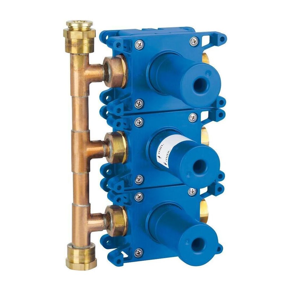 Grohe Rapid Einbauboxo C für Unterputzventil 26880000 3 Zu-/Abgänge... GROHE-35031000 4005176908330 (Abb. 1)