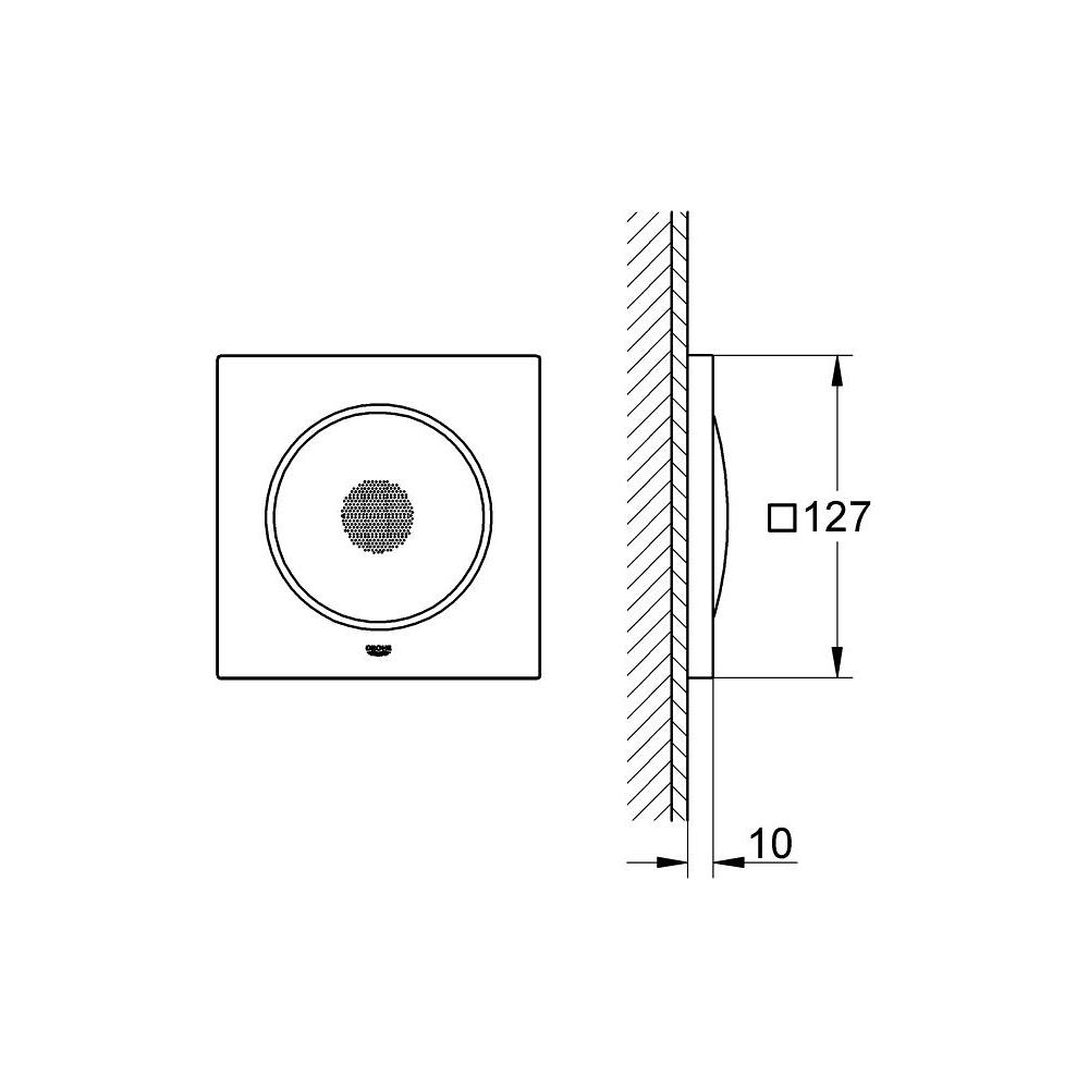 Grohe Rainshower Musikmodulewer F-Series 127x127mm pro Modul, Chrom... GROHE-36473000 4005176758737 (Abb. 4)