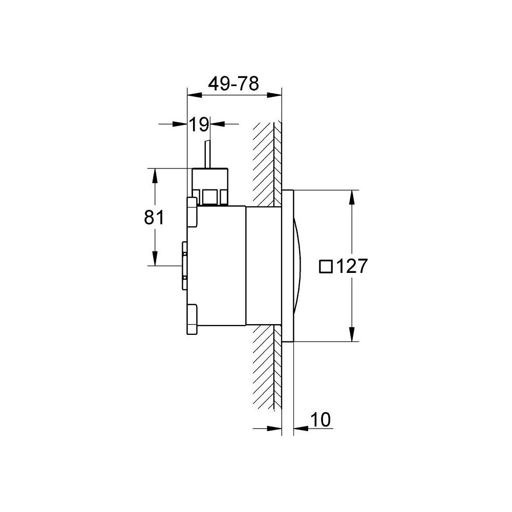 Grohe Rainshower Musikmodulewer F-Series 127x127mm pro Modul, Chrom... GROHE-36473000 4005176758737 (Abb. 3)