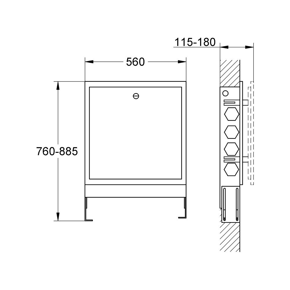 Grohe Rohbauset F-digital Deluxe für Steuereinheit... GROHE-36474000 4005176758744 (Abb. 3)