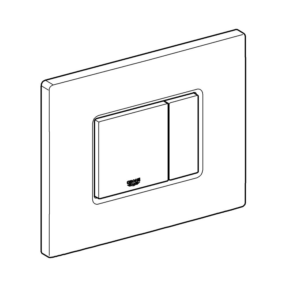Grohe Skate Cosmopolitan WC-Betätigung, 156x197mm, Phantom Black, senkrechte und waage... GROHE-38732KF0 4005176784125 (Abb. 10)