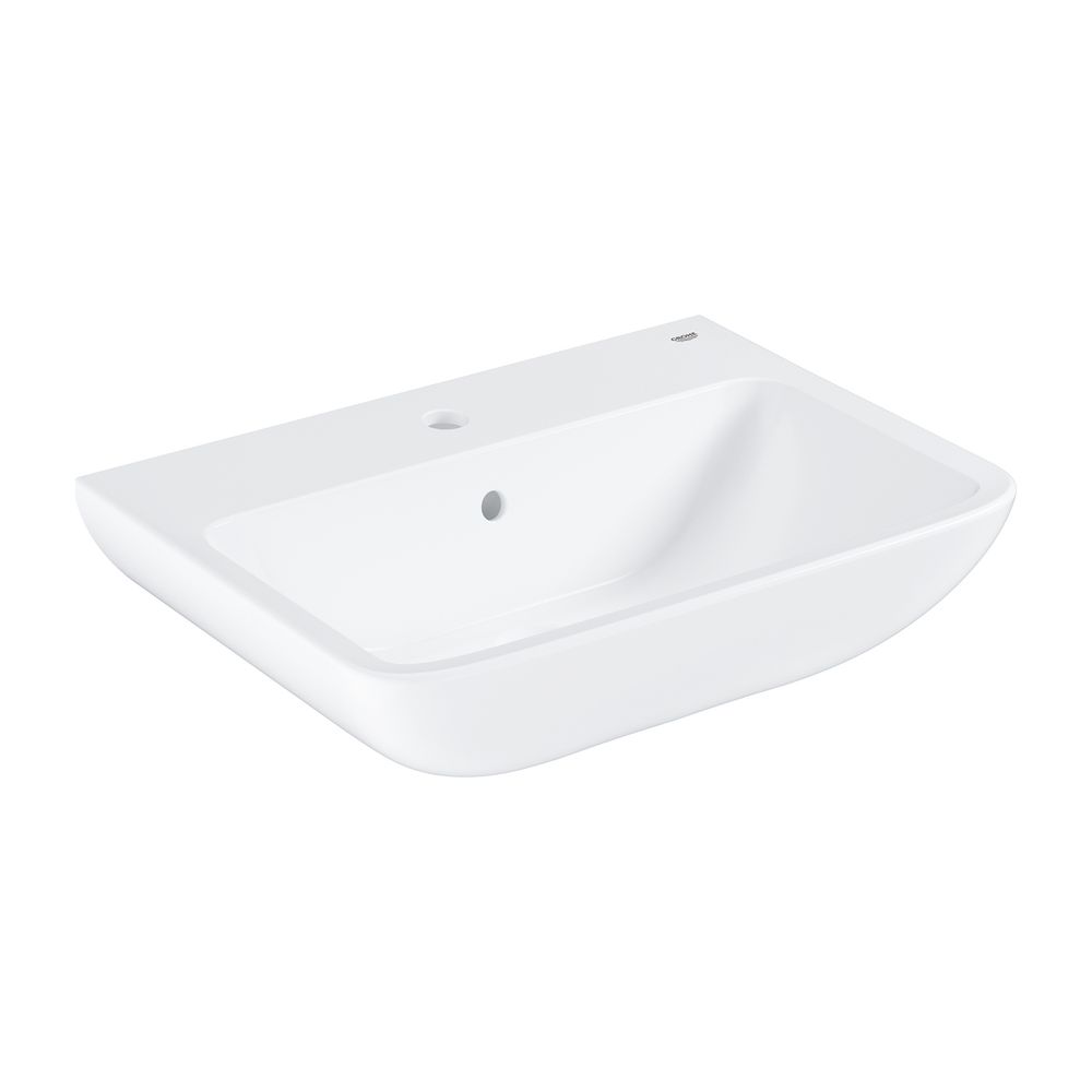 Grohe BauEdge Waschtisch Keramik wandhängend 600x448mm Alpinweiß, 1 Hahnloch, Überlauf... GROHE-39808000 4005176637087 (Abb. 1)