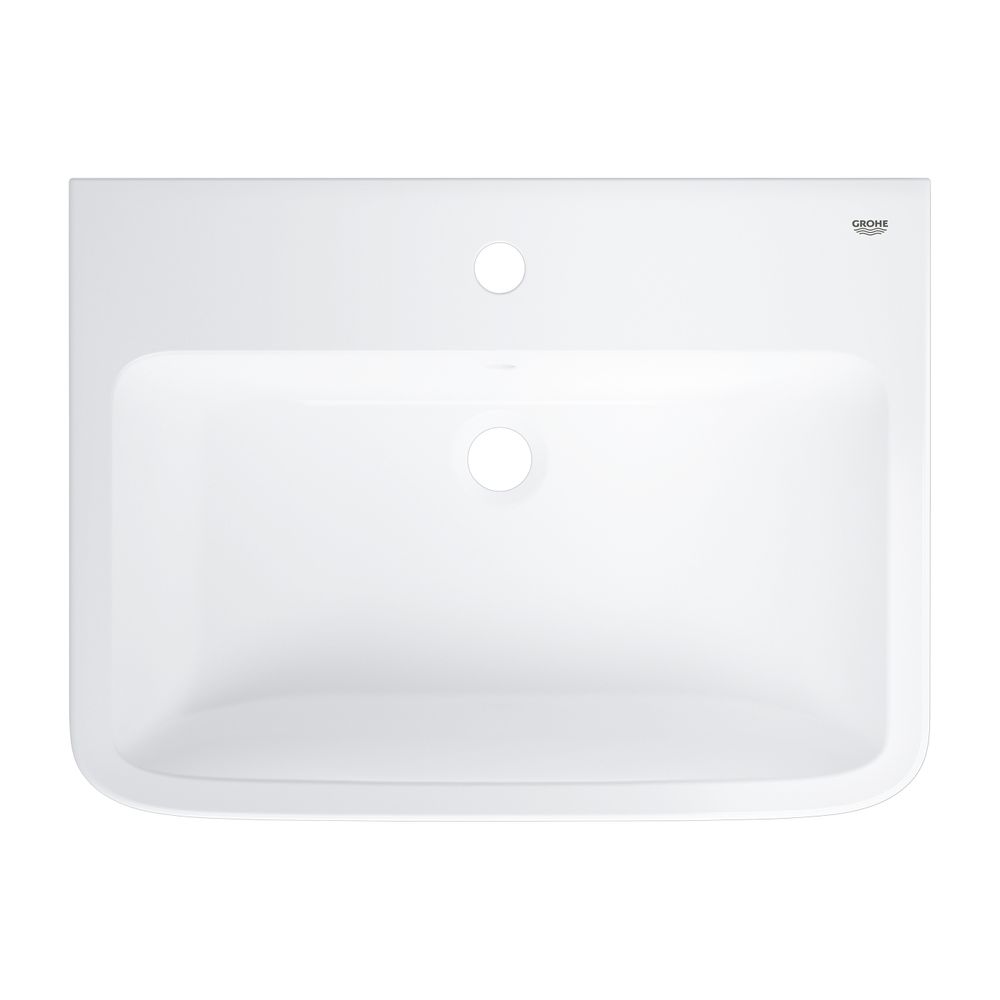 Grohe BauEdge Waschtisch Keramik wandhängend 600x448mm Alpinweiß, 1 Hahnloch, Überlauf... GROHE-39808000 4005176637087 (Abb. 3)