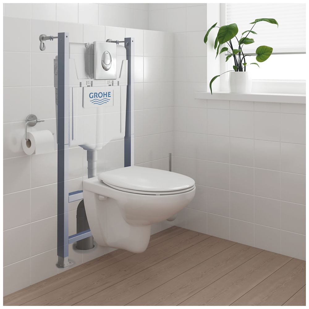 Grohe Solido 5-in-1 Set mit Bau Keramik für WC 1,13m Bauhöhe, QuickFix, Chrom/Alpinweiß... GROHE-39888000 4005176714160 (Abb. 3)