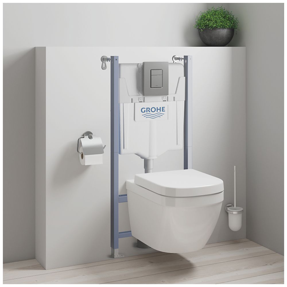 Grohe Solido 6-in-1 Set mit Euro Keramik für WC 1,13m Bauhöhe mit Fresh, QuickFix, Chro... GROHE-39889000 4005176714177 (Abb. 3)