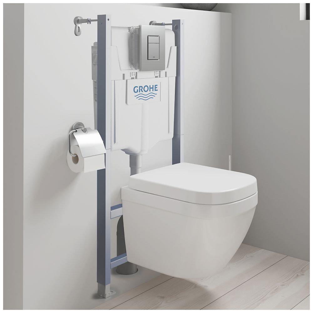 Grohe Solido 5-in-1 Set mit Euro Keramik für WC, QuickFix, Chrom/Alpinweiß, 39890000... GROHE-39890000 4005176714184 (Abb. 3)