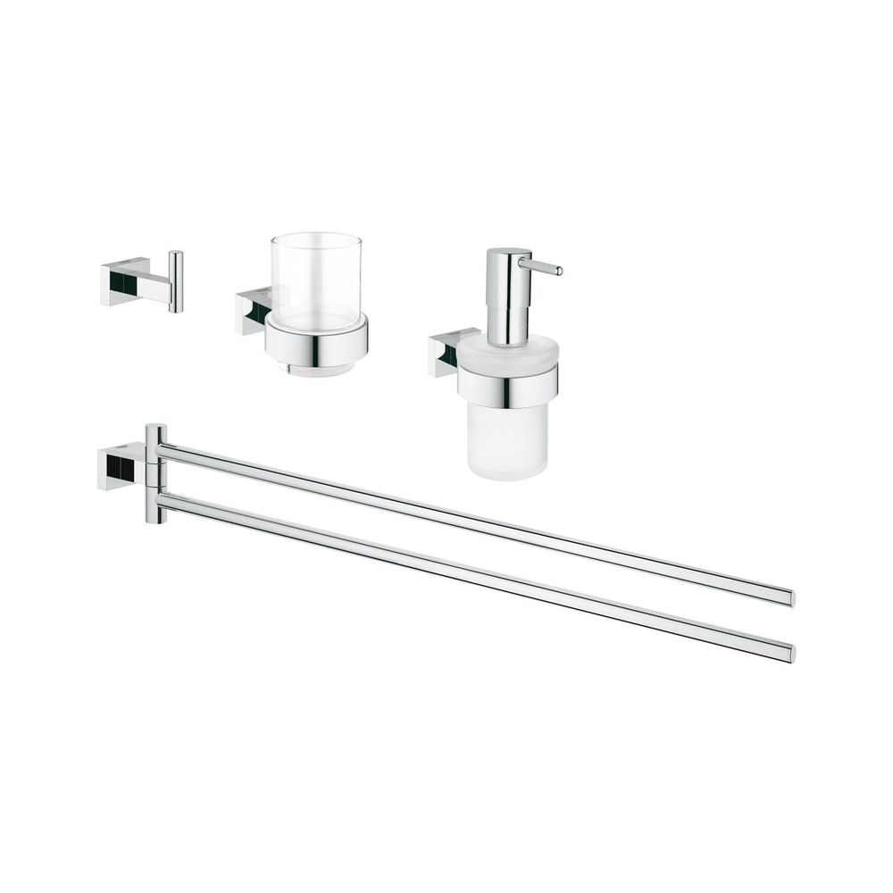 Grohe Essentials Cube Bad-Set 4 in 1 chrom 40847001... GROHE-40847001 4005176344107 (Abb. 1)