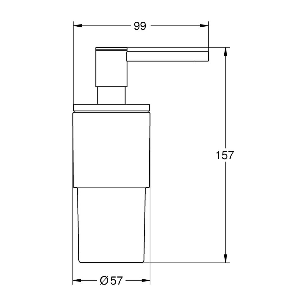 Grohe Allure/Atrio Seifenspender Supersteel für Halter... GROHE-40886DC0 4005176754531 (Abb. 4)