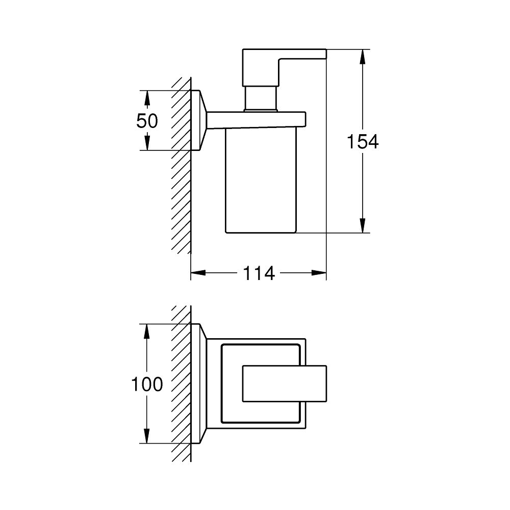Grohe Allure Brilliant Halter Chrom, mit Seifenspender... GROHE-40894000 4005176755170 (Abb. 2)