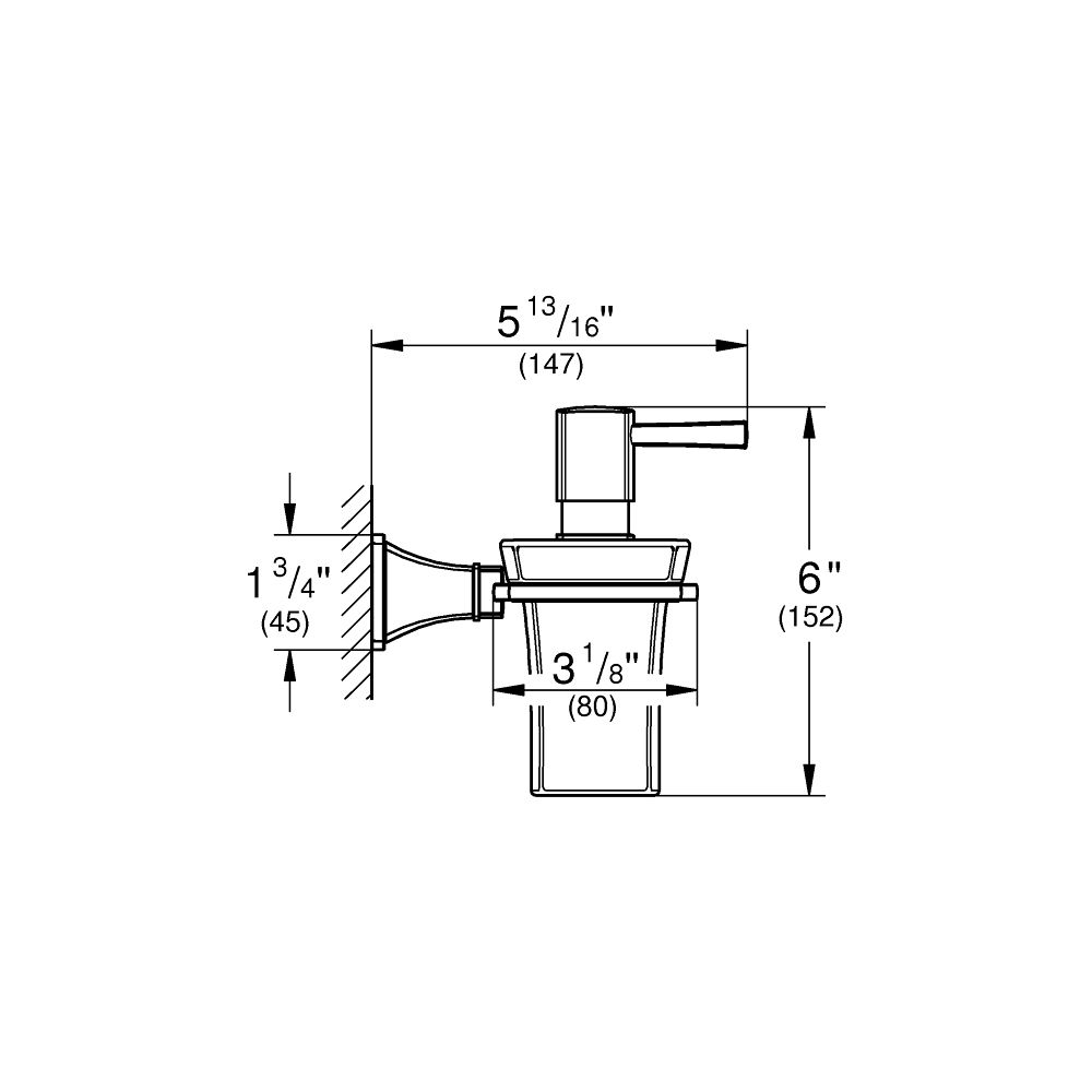 Grohe Grandera Halter mit Keramik-Seifenspender, Chrom... GROHE-40910000 4005176754845 (Abb. 5)