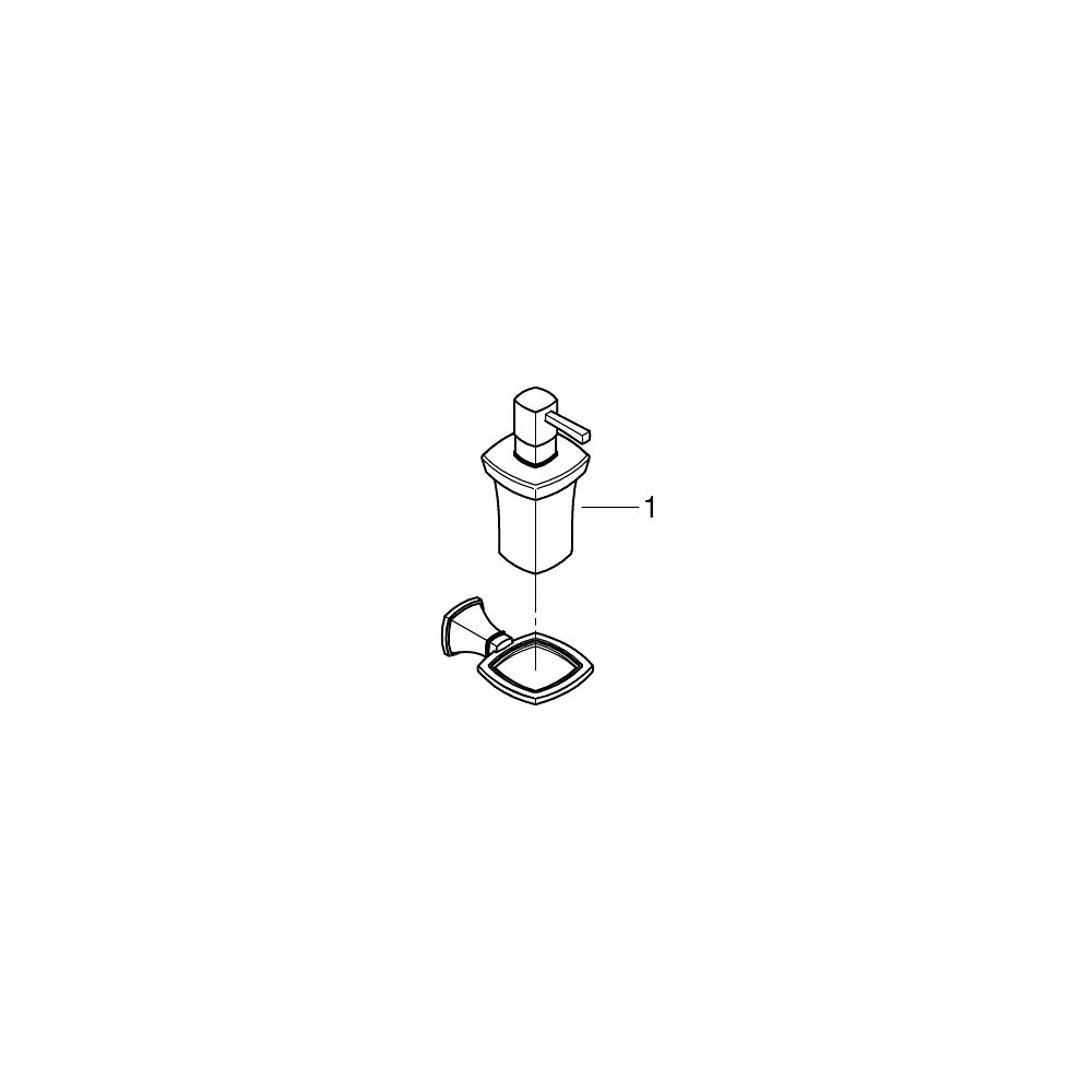 Grohe Grandera Halter mit Keramik-Seifenspender, Chrom... GROHE-40910000 4005176754845 (Abb. 4)