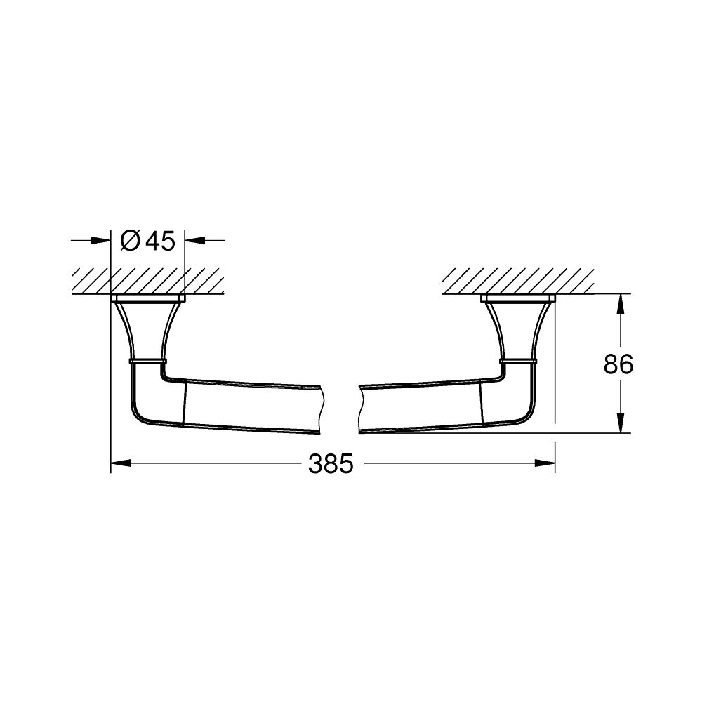 Grohe Grandera Wannengriff Chrom, 40960000... GROHE-40960000 4005176754999 (Abb. 3)