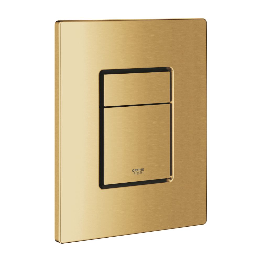 Grohe Abdeckplatte Cool Sunrise gebürstet mit Drucktaste... GROHE-42371GN0 4005176741852 (Abb. 1)