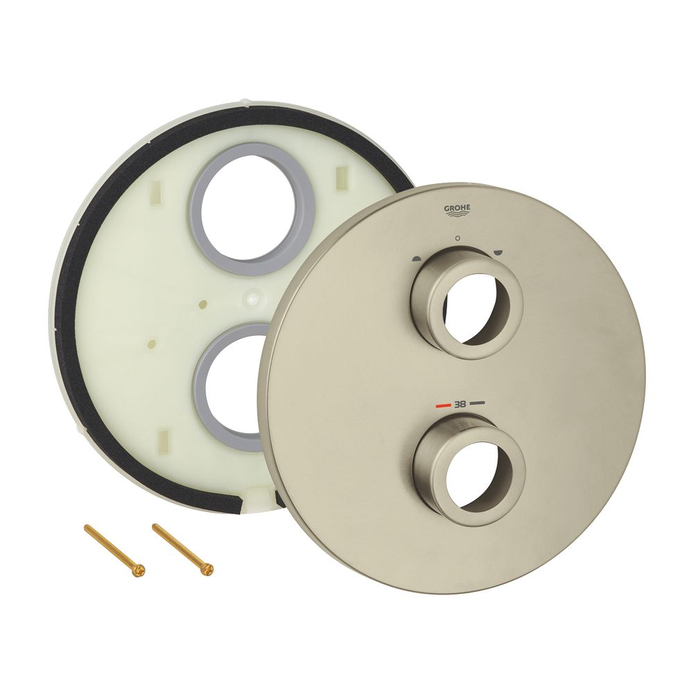 Grohe Rosette Nickel gebürstet für Grohtherm Thermostat-Sets, Außendurchmesser 210mm, v... GROHE-47810EN0 4005176553820 (Abb. 2)