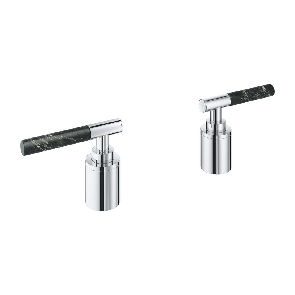 Grohe Atrio PC Hebelgriffe Vanilla Noir Caesarstone Chrom für 25224... GROHE-48465000 4005176523861 (Abb. 1)