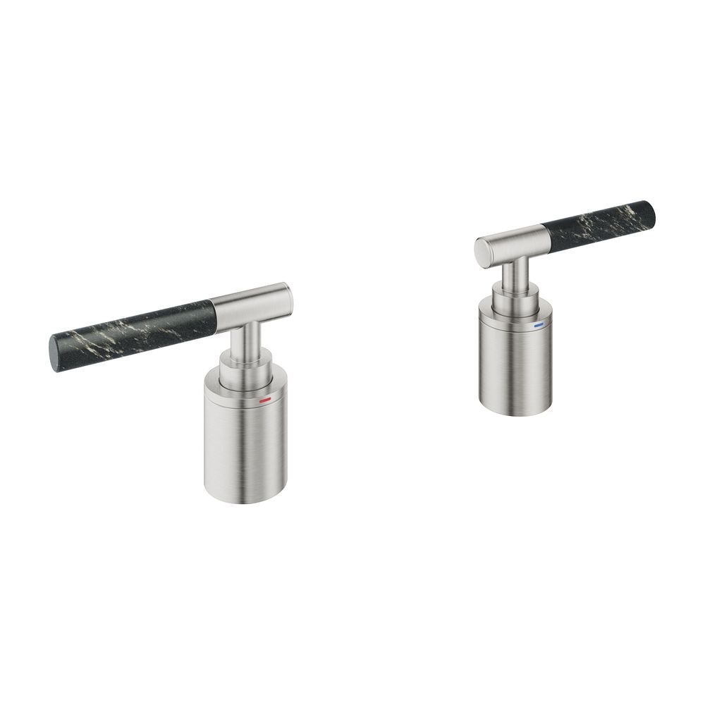 Grohe Atrio PC Hebelgriffe Vanilla Noir Caesarstone Supersteel für 25224... GROHE-48465DC0 4005176788567 (Abb. 1)