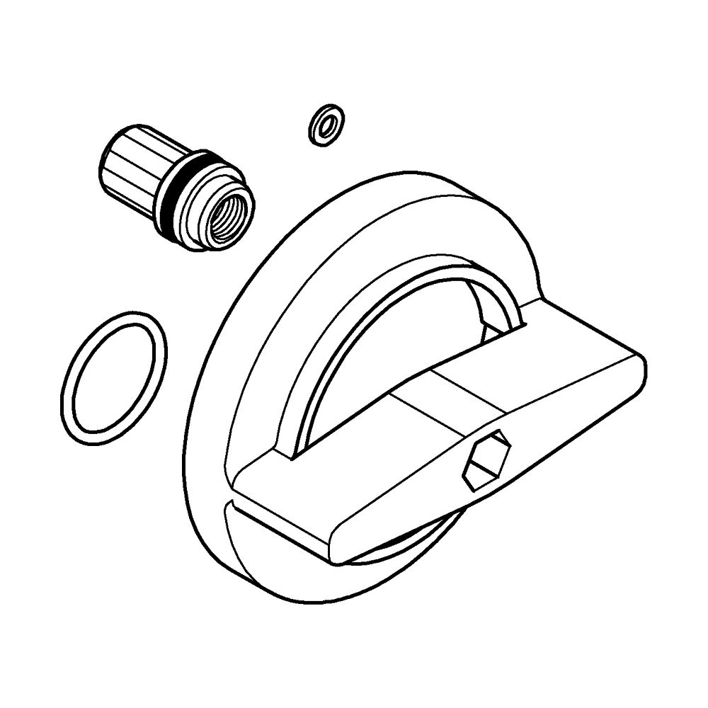 Grohe Rückflussverhinderer für Seitenbrausen... GROHE-48545000 4005176658181 (Abb. 2)
