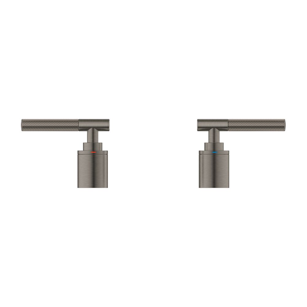 Grohe Atrio PC Hebelgriffe Rändelstruktur Hard Graphite gebürstet für 25224... GROHE-48651AL0 4005176788697 (Abb. 2)