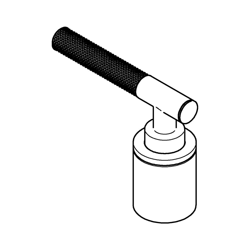 Grohe Atrio PC Hebelgriffe Rändelstruktur Supersteel für 25224... GROHE-48651DC0 4005176788666 (Abb. 3)