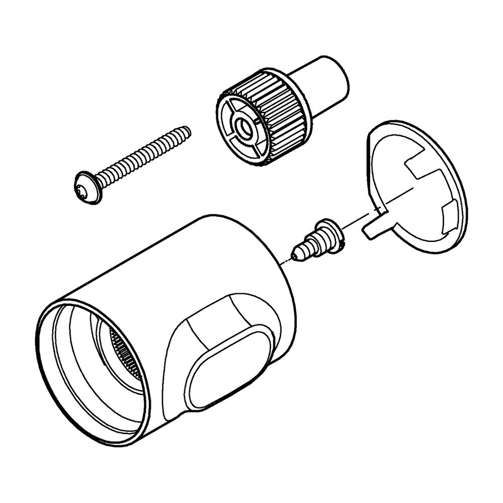 Grohe Temperaturwählgriff für Grohtherm 500, Chrom... GROHE-49178000 4005176685866 (Abb. 2)