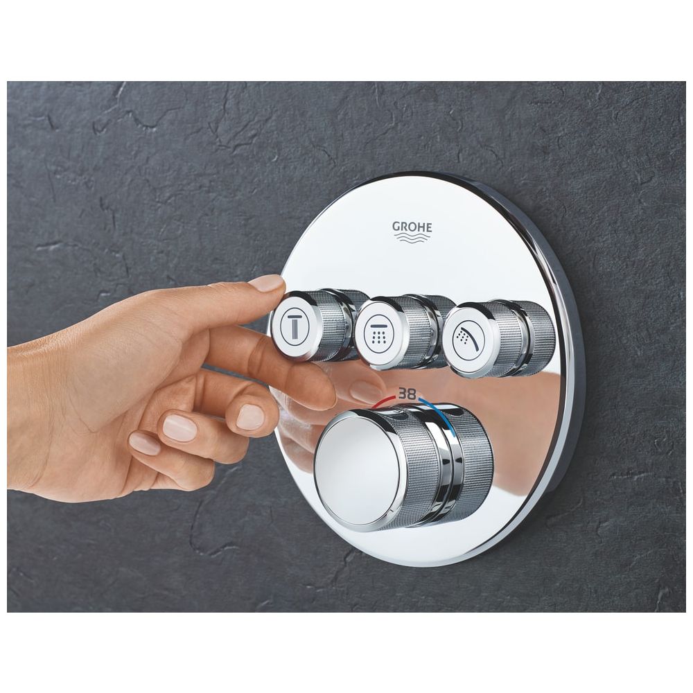 Grohe Grohtherm SmartControl Thermostat mit 3 Absperrventilen chrom 29121000... GROHE-29121000 4005176412271 (Abb. 4)