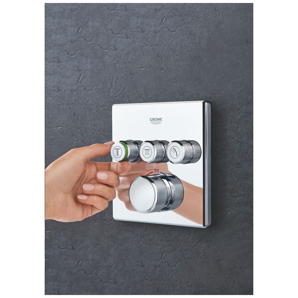 Grohe Grohtherm SmartControl Thermostat mit 3 Absperrventilen chrom 29126000... GROHE-29126000 4005176413322 (Abb. 8)