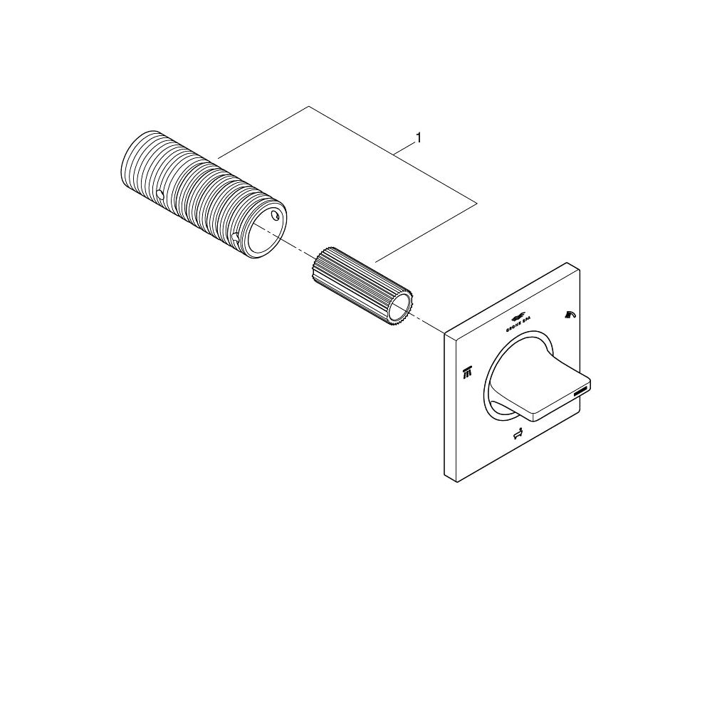 Grohe Allure 3-Wege Umstellung cool sunrise gebürstet 19590GN1... GROHE-19590GN1 4005176512414 (Abb. 2)