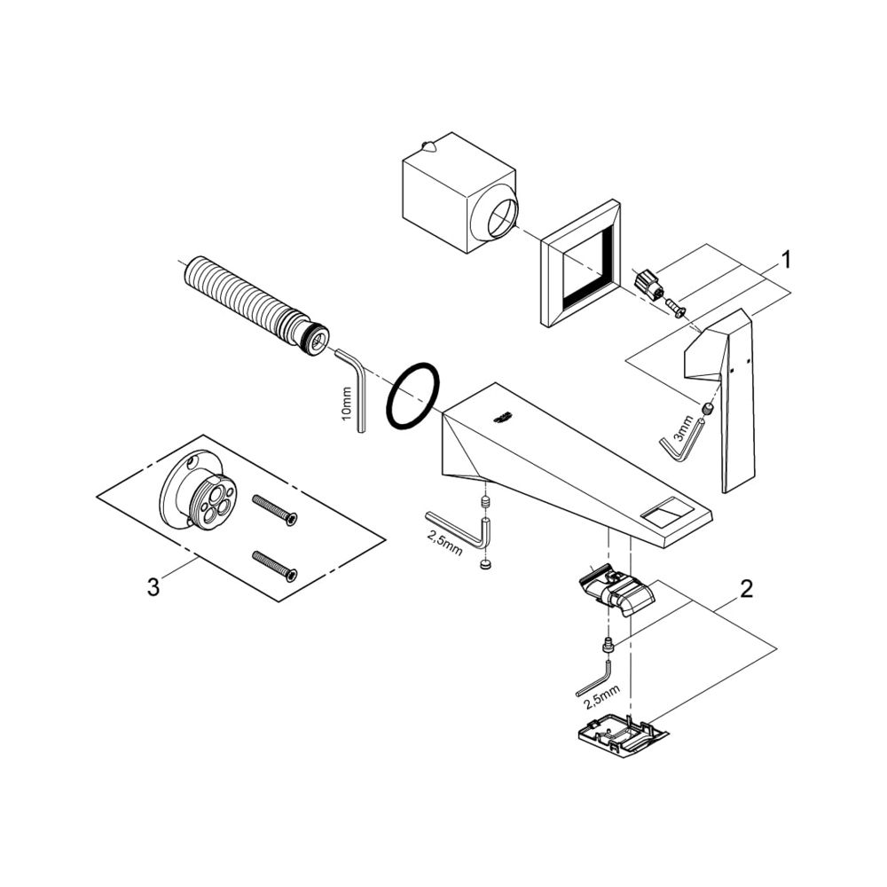 Grohe Allure Brilliant 2-Loch-Waschtischbatterie chrom 19781000... GROHE-19781000 4005176898822 (Abb. 6)