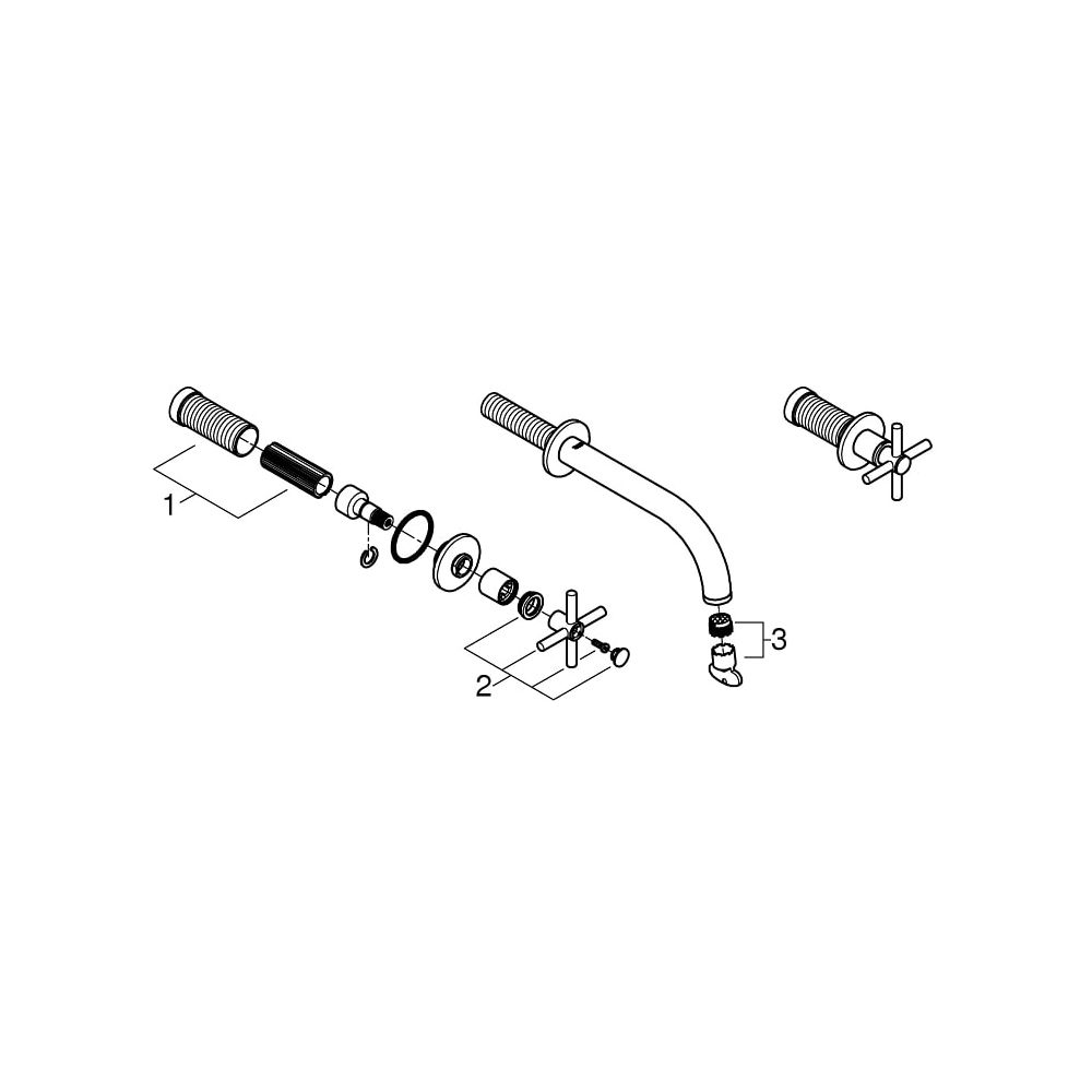 Grohe Atrio 3-Loch-Waschtischbatterie cool sunrise 20164GL3... GROHE-20164GL3 4005176493676 (Abb. 5)