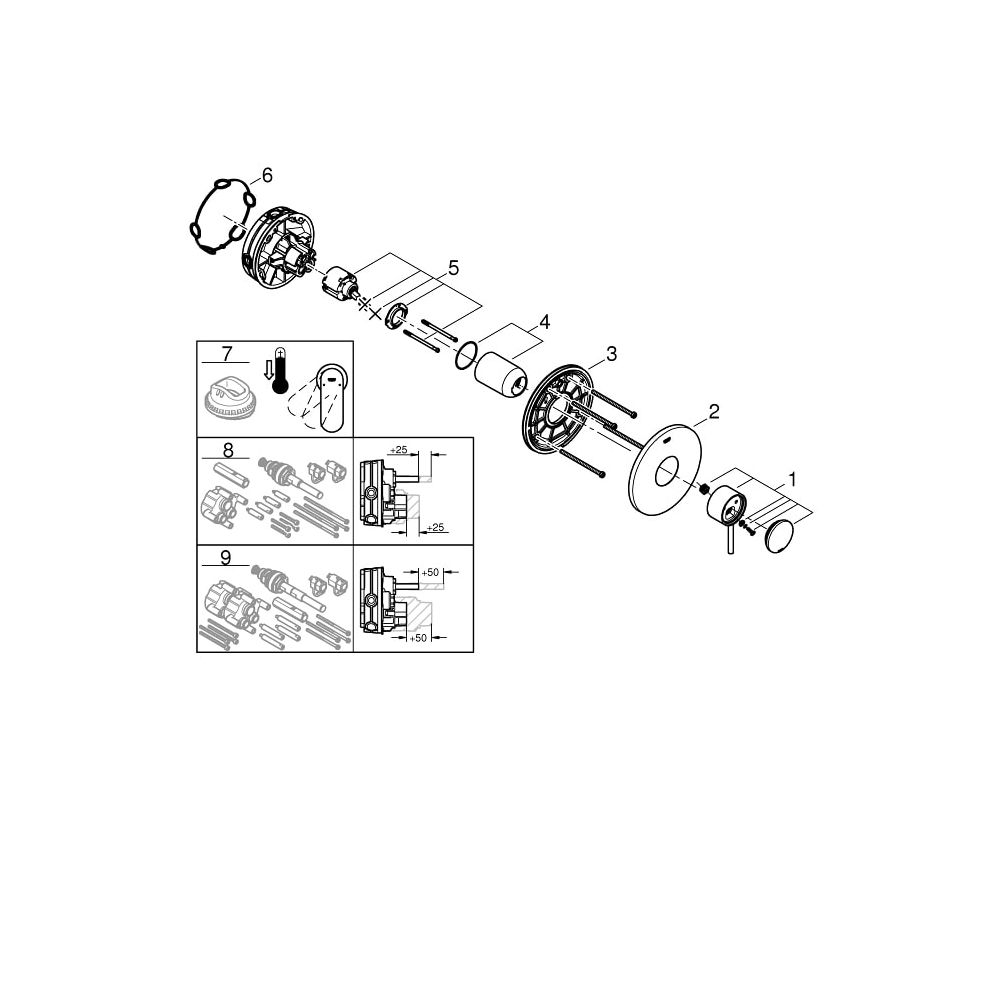 Grohe Atrio Einhand-Brausebatterie cool sunrise 24065GL3... GROHE-24065GL3 4005176564574 (Abb. 6)