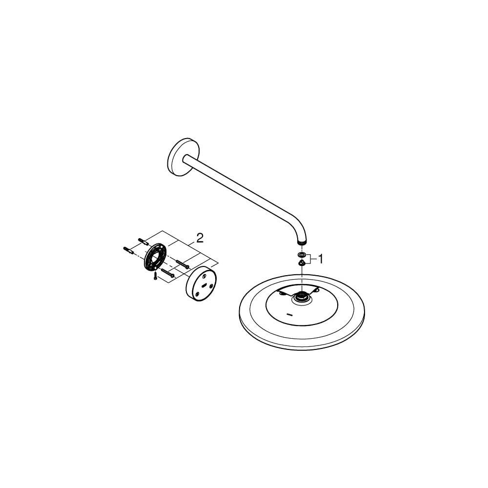 Grohe Rainshower SmartConnect 310 Kopfbrauseset 422 mm 2 Strahlarten chrom 26640000... GROHE-26640000 4005176530203 (Abb. 5)