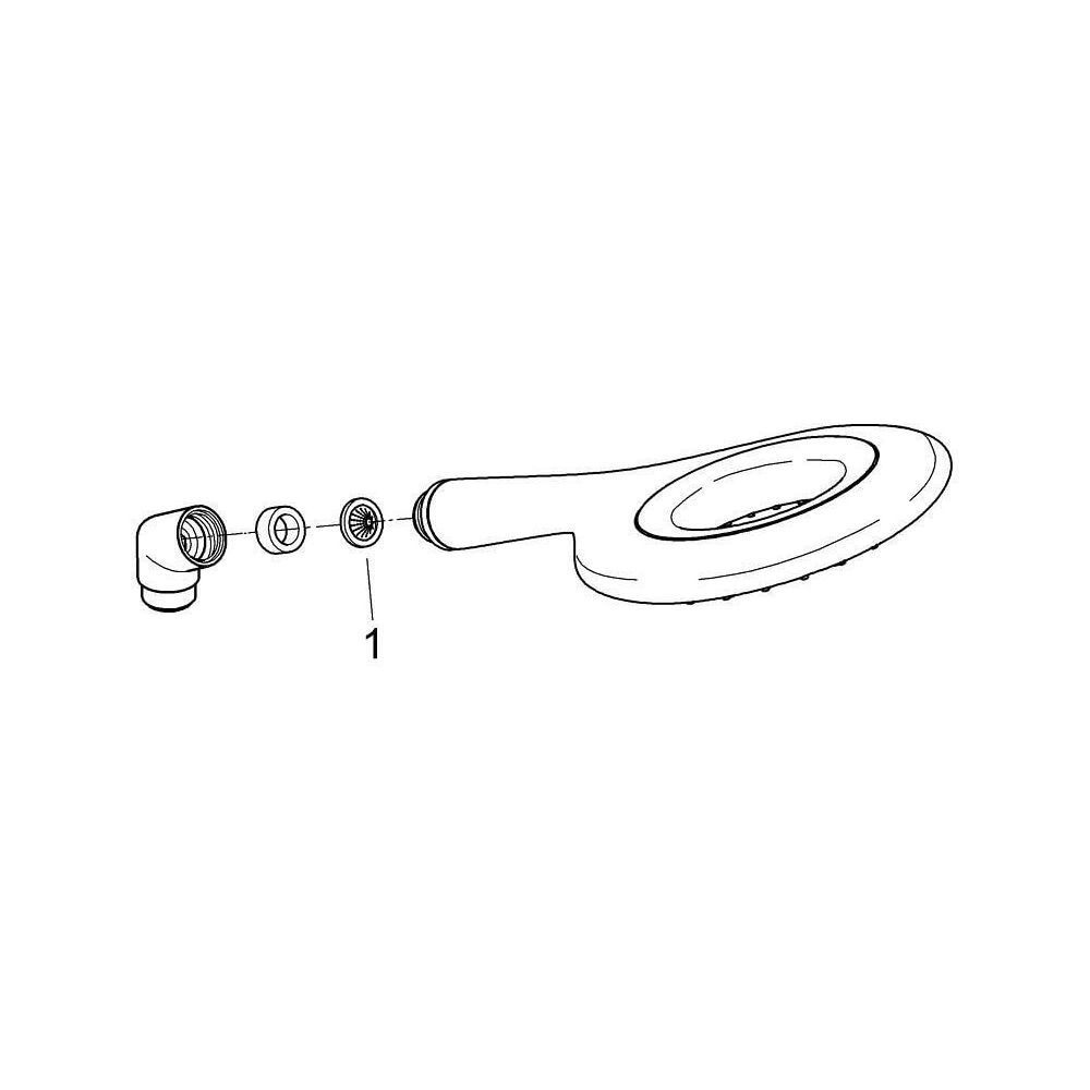 Grohe Rainshower Icon 150 Handbrause, 2 Strahlarten, Rot, 27443000... GROHE-27443000 4005176880025 (Abb. 6)