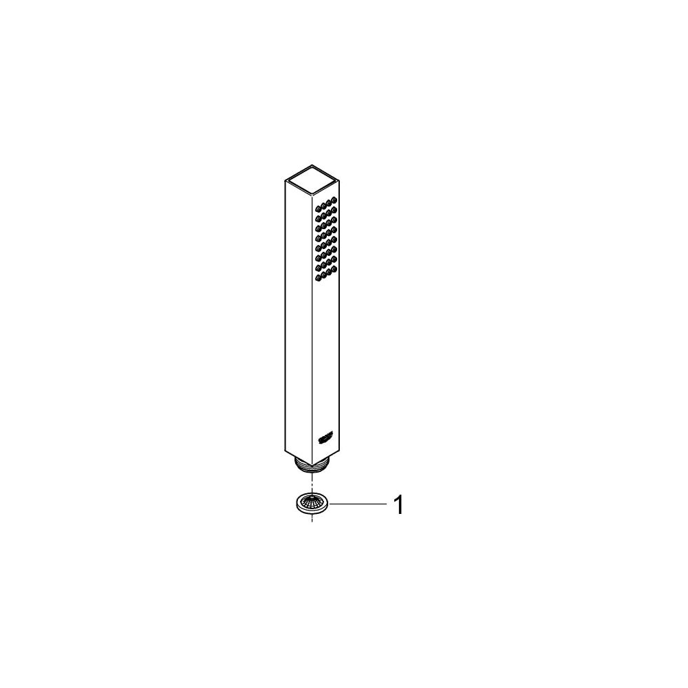 Grohe Euphoria Cube+ Stick Handbrause 1 Strahlart cool sunrise gebürstet 27888GN0... GROHE-27888GN0 4005176558047 (Abb. 5)
