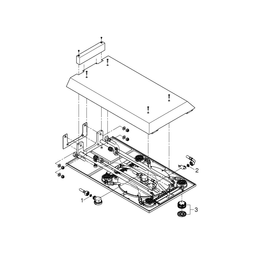 Grohe Rainshower F-Series 15" Kopfbrause 3 Strahlarten chrom 27938001... GROHE-27938001 4005176927072 (Abb. 7)